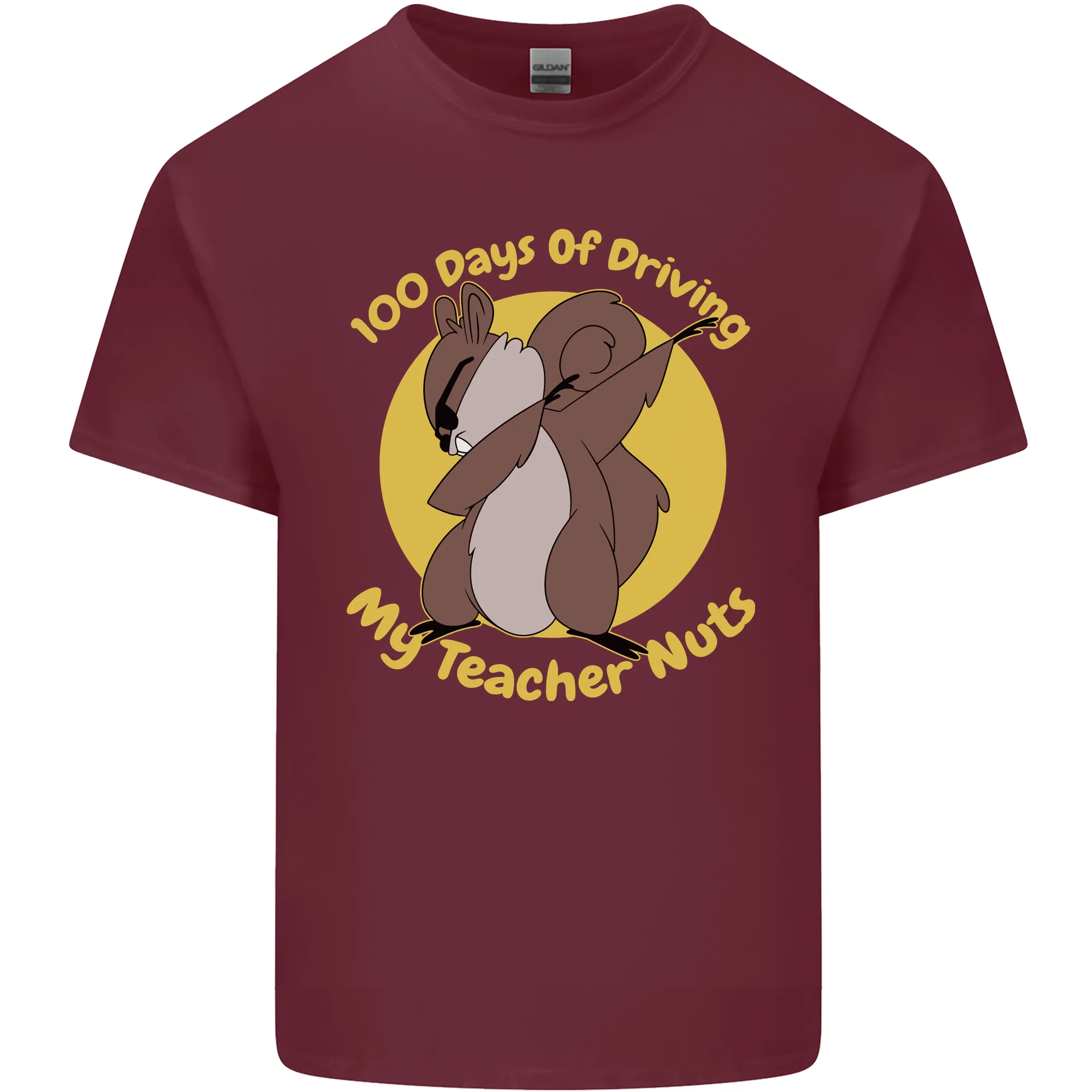 100 Days of Driving My Teacher Nuts Mens Light Cotton T-Shirt