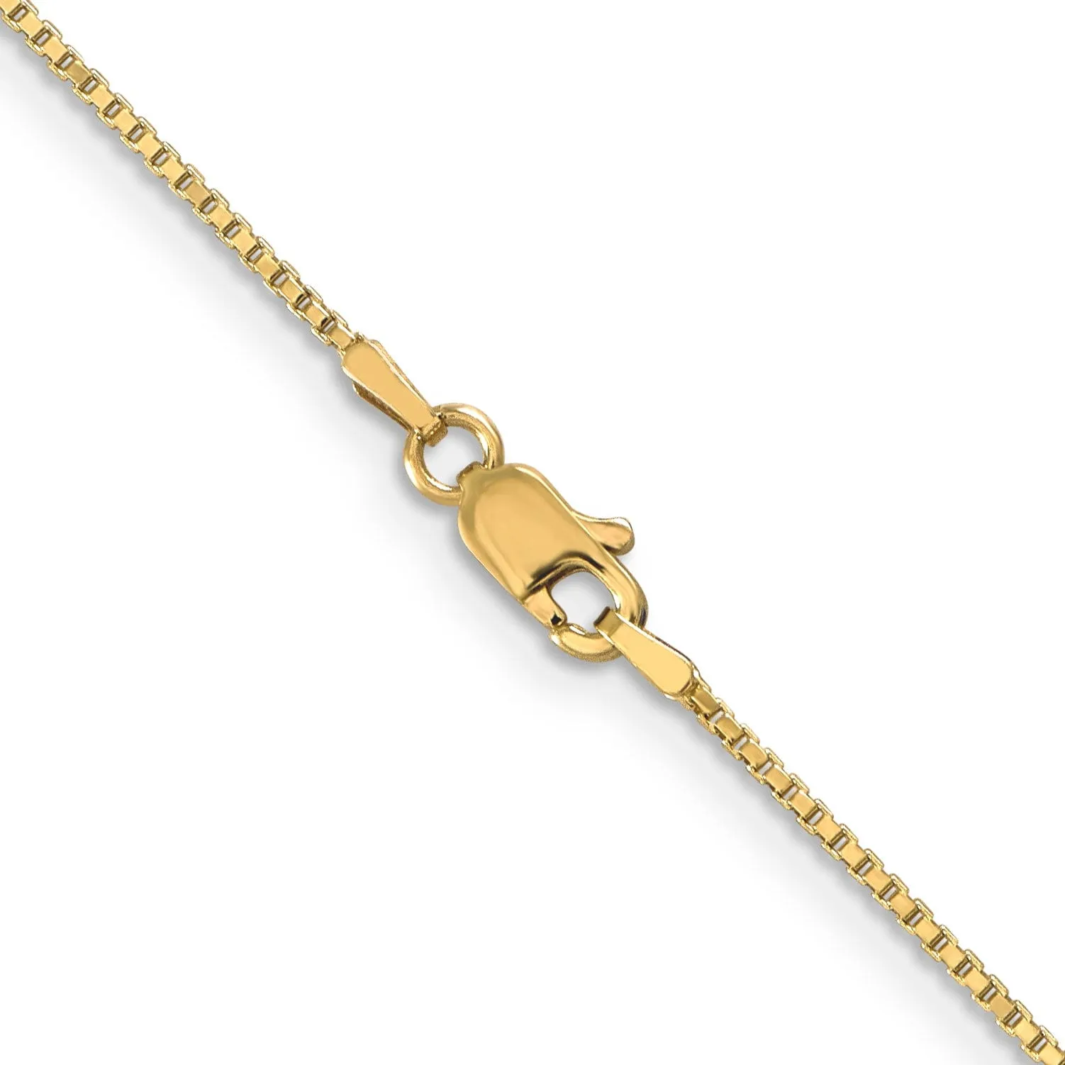 14k Yellow Gold 1 mm Polished Box Chain