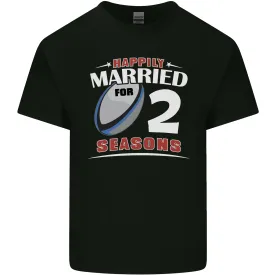 2 Year Wedding Anniversary 2nd Rugby Mens Light Cotton T-Shirt