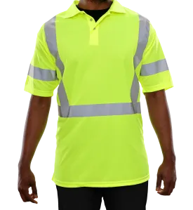 304STLM Hi-Vis Lime Birdseye Polo Shirt