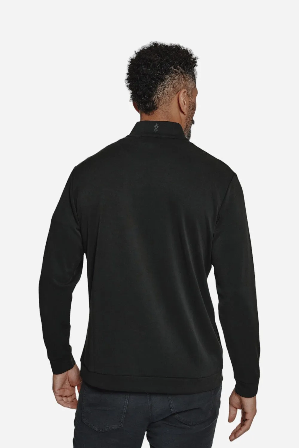 7 Diamonds Rev 1/4 Zip Modal Black