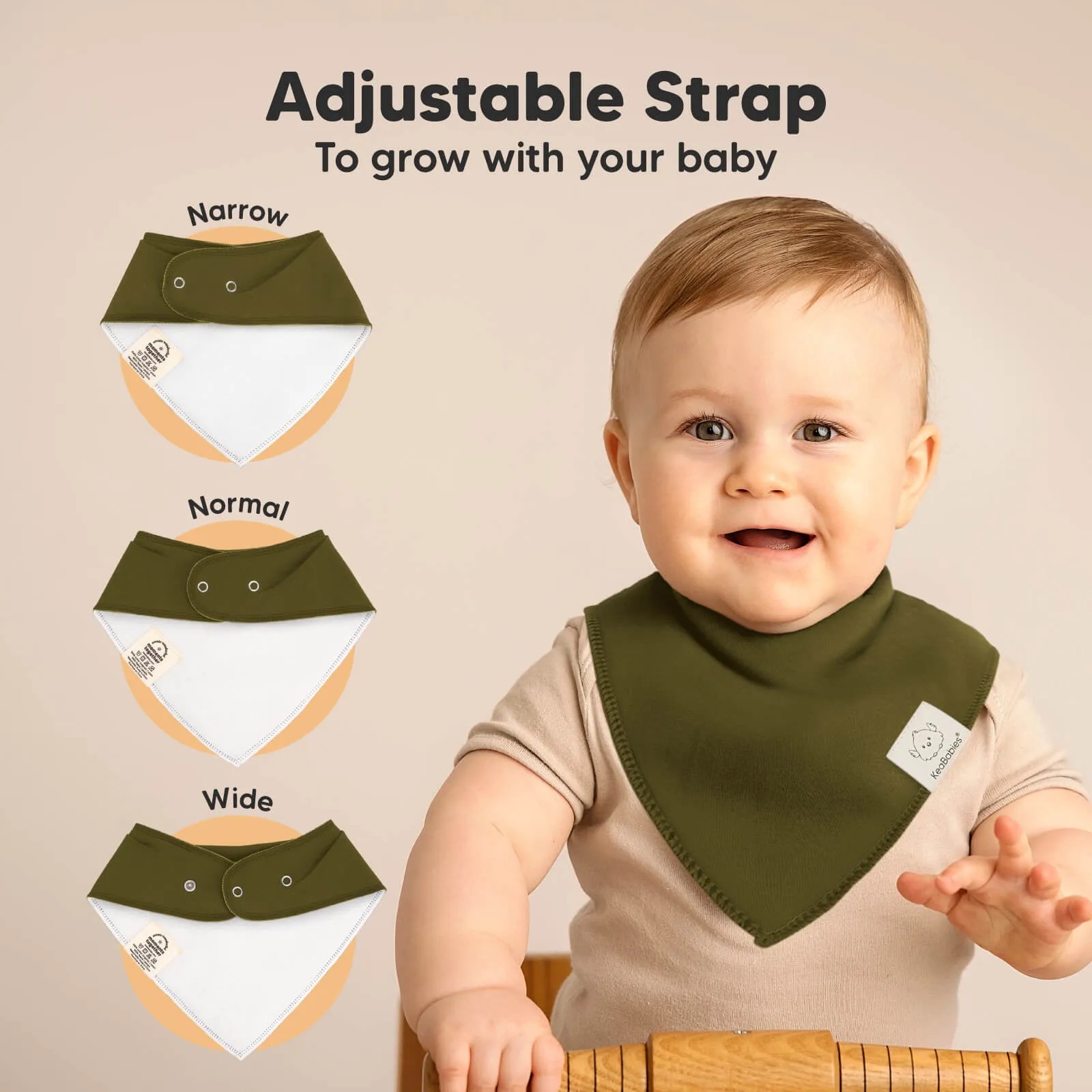 8-Pack Organic Bandana Bibs (Coastline)