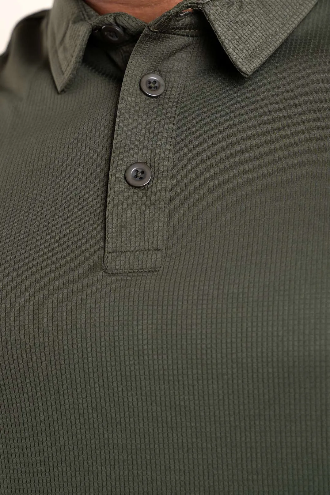 Active Dark Olive Polo Tshirt  For Men