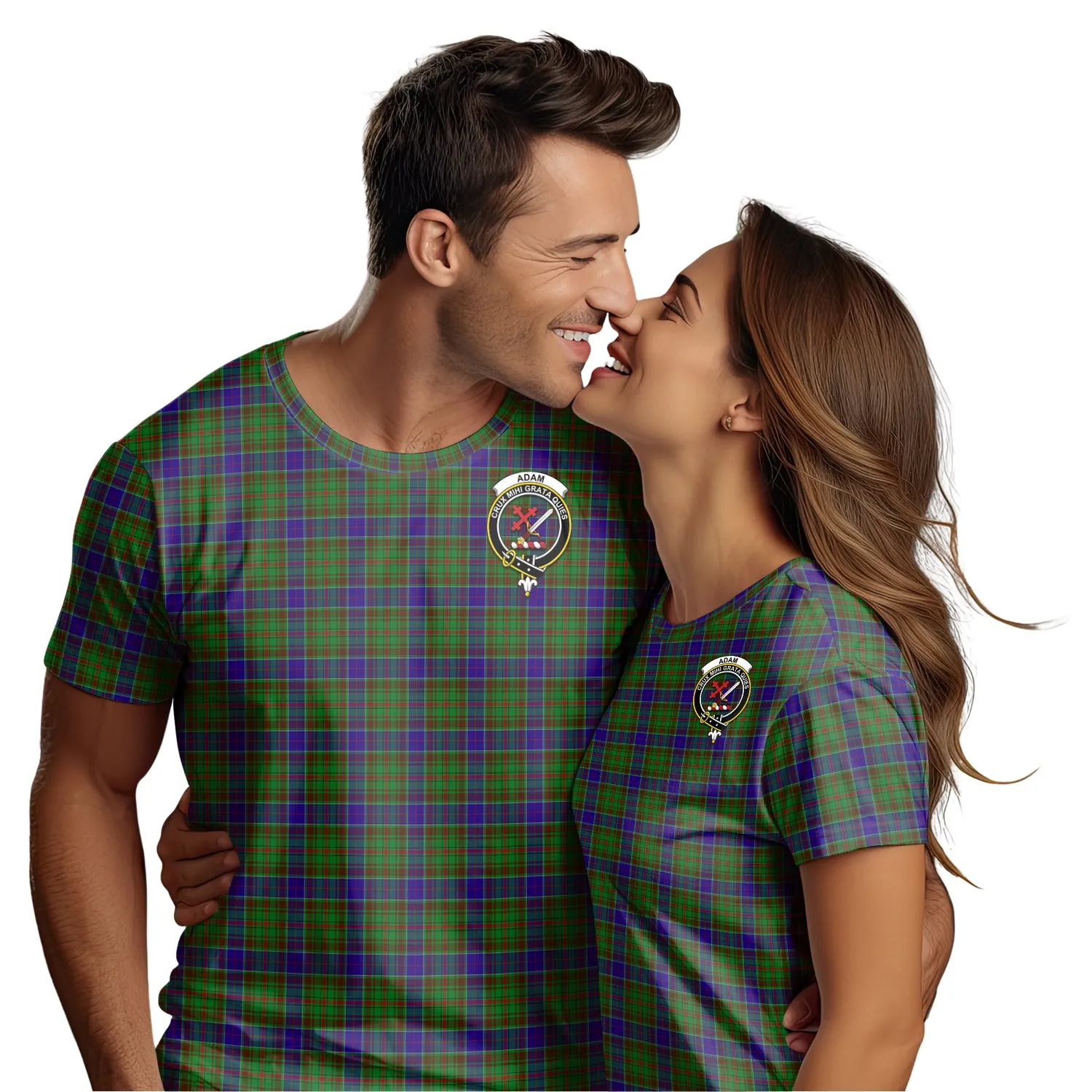 Adam Tartan T-Shirt with Family Crest