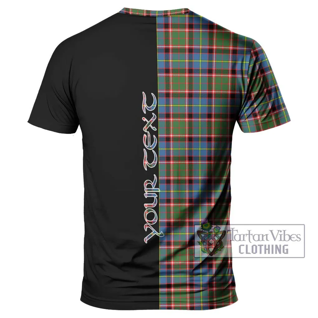 Aikenhead Tartan T-Shirt with Family Crest and Half Of Me Style