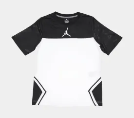 Air Jordan Sonic Collar Block Grade School Basketball Shirt (Black/White)