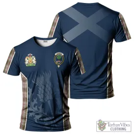 Anderson Dress Tartan T-Shirt with Family Crest and Scottish Thistle Vibes Sport Style