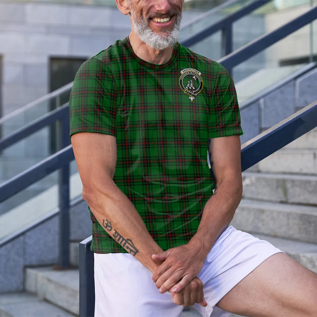 Anstruther Tartan T-Shirt with Family Crest