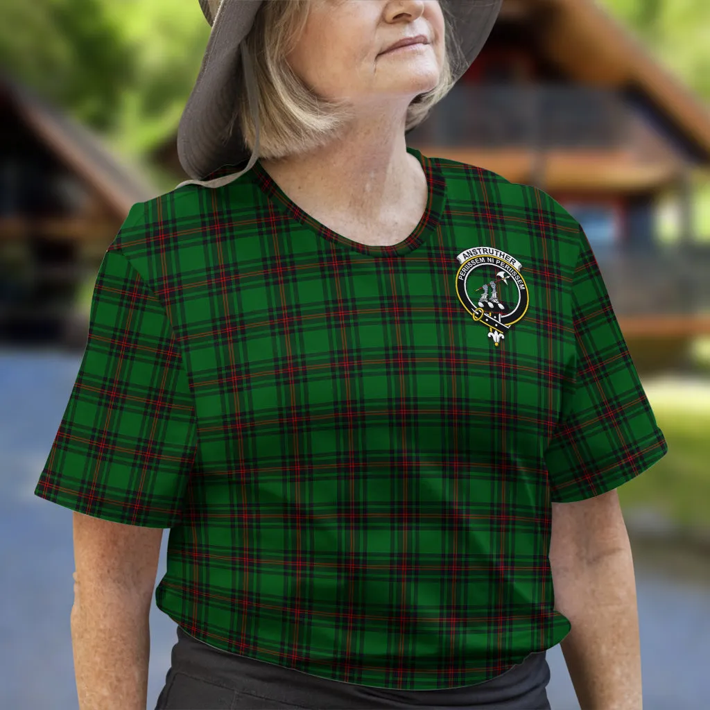 Anstruther Tartan T-Shirt with Family Crest