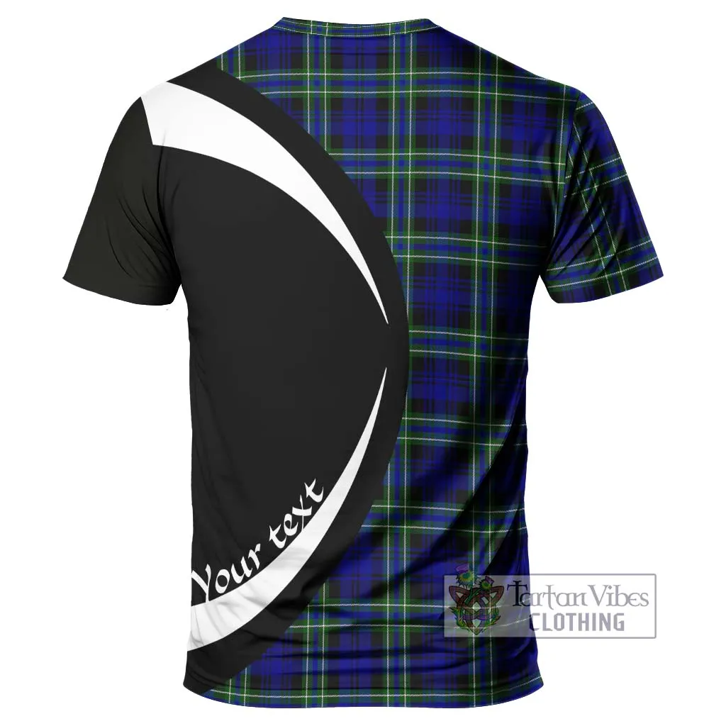 Arbuthnot Modern Tartan T-Shirt with Family Crest Circle Style