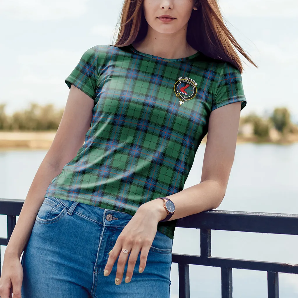 Armstrong Ancient Tartan T-Shirt with Family Crest