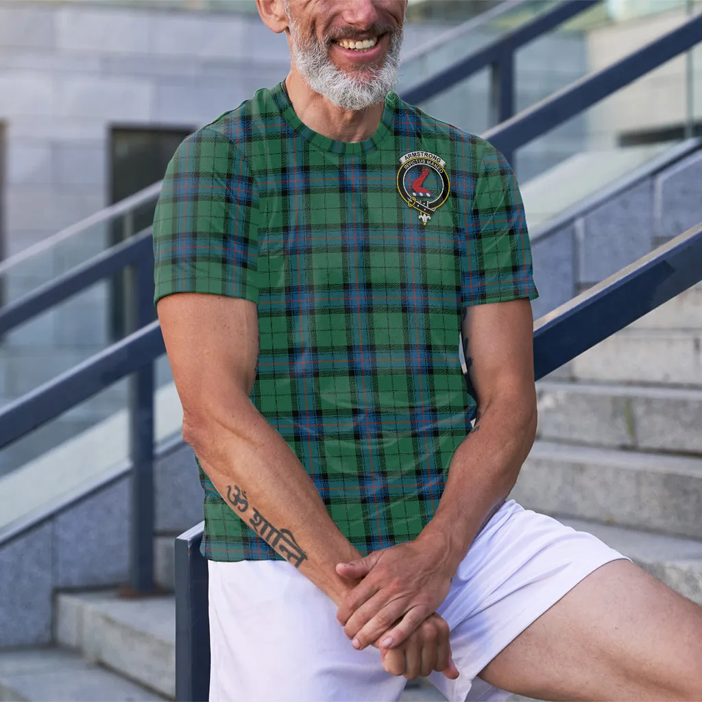 Armstrong Ancient Tartan T-Shirt with Family Crest