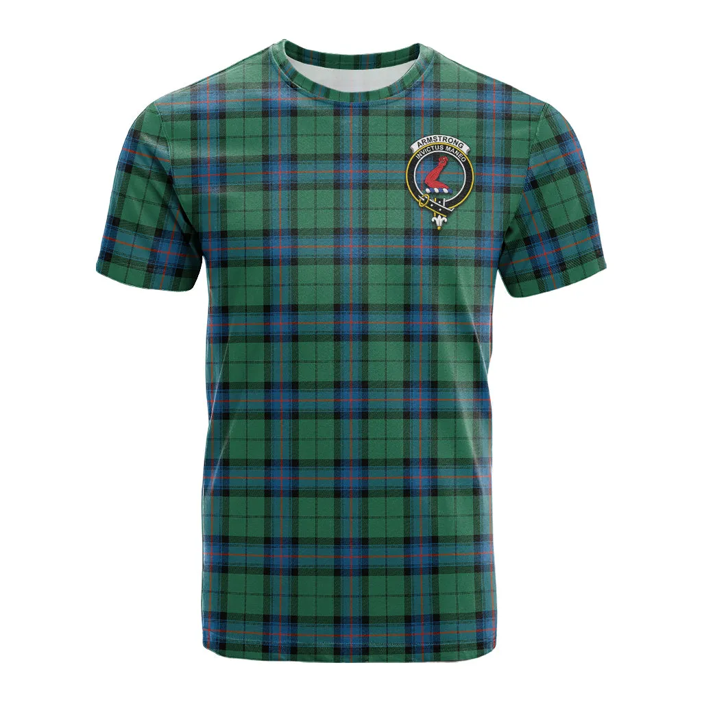 Armstrong Ancient Tartan T-Shirt with Family Crest