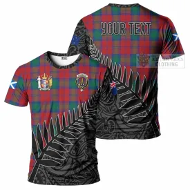 Auchinleck (Affleck) Crest Tartan T-Shirt with New Zealand Silver Fern Half Style