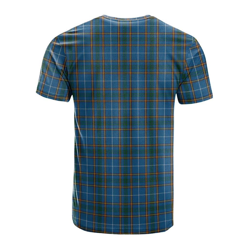 Bain Tartan T-Shirt with Family Crest