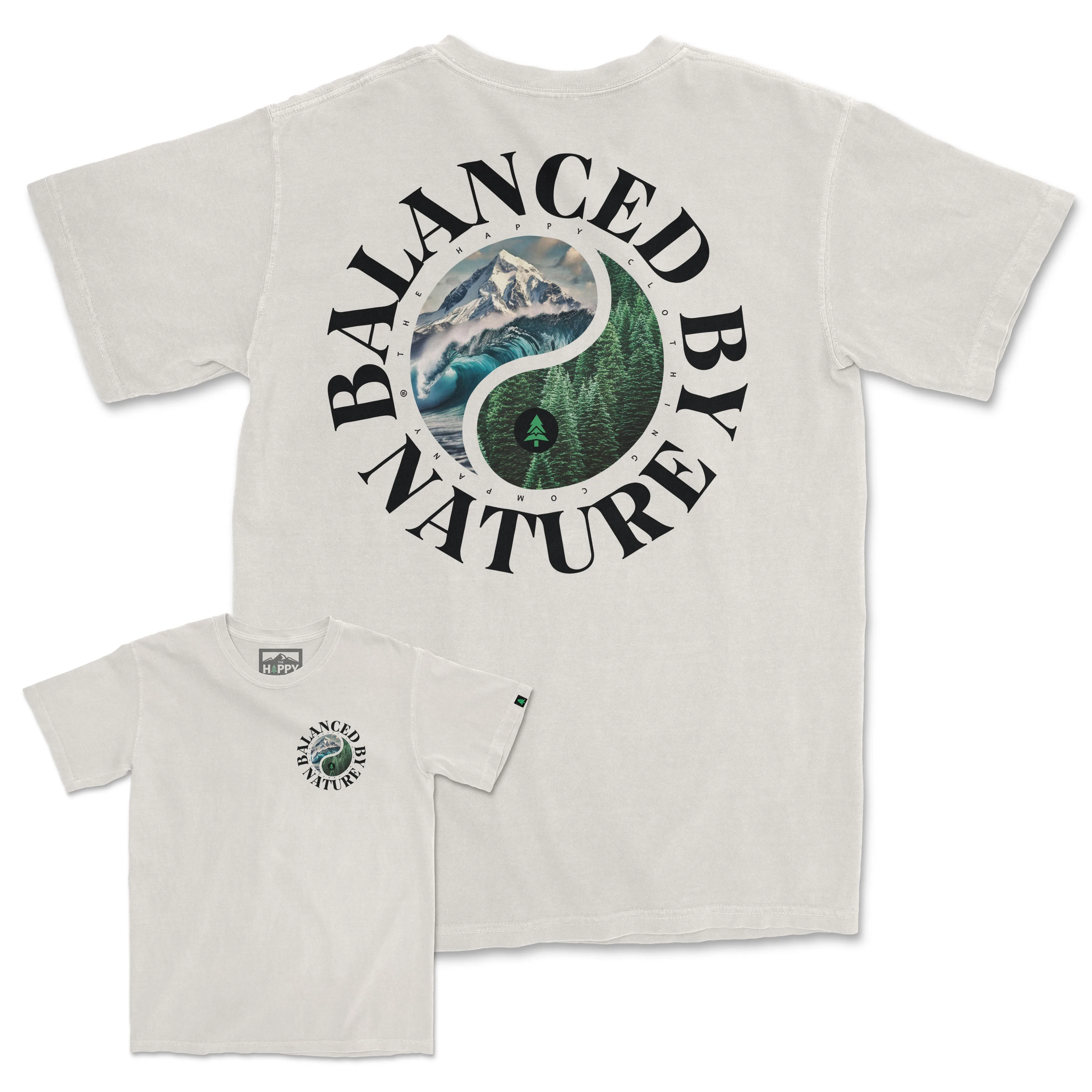 Balanced By Nature Vintage Tee | Oversized Heavyweight |