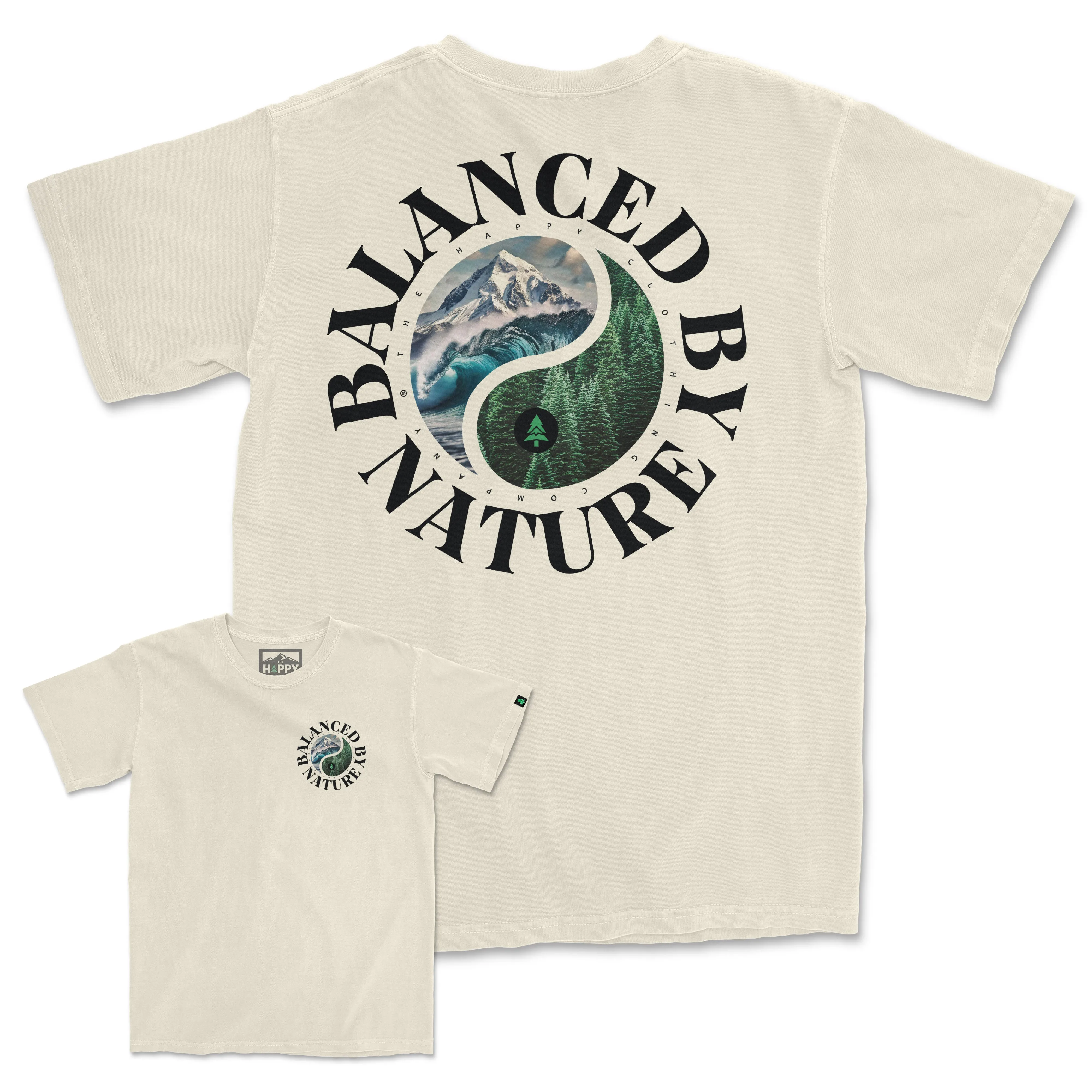 Balanced By Nature Vintage Tee | Oversized Heavyweight |