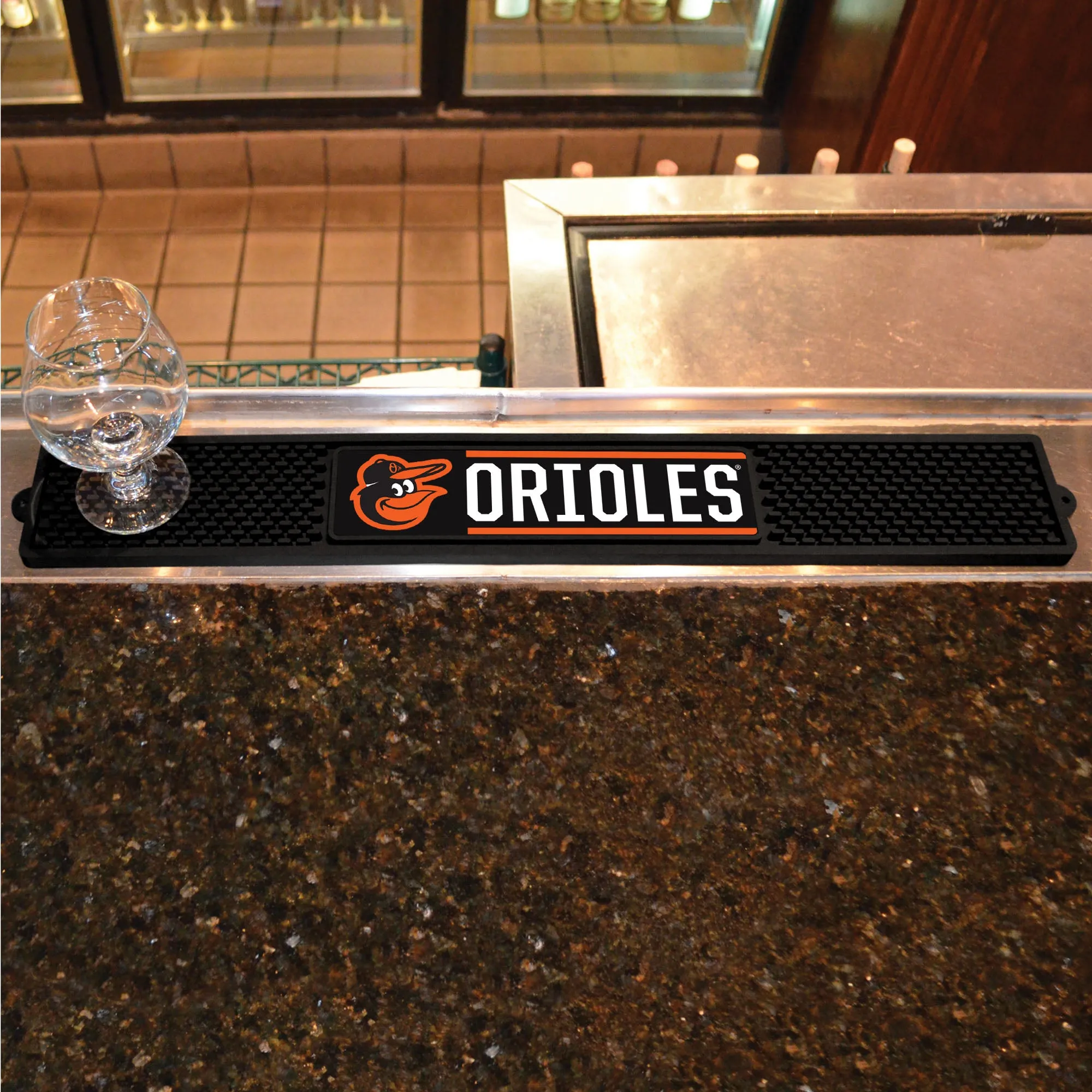 Baltimore Orioles Bar Drink Mat - 3.25in. x 24in.