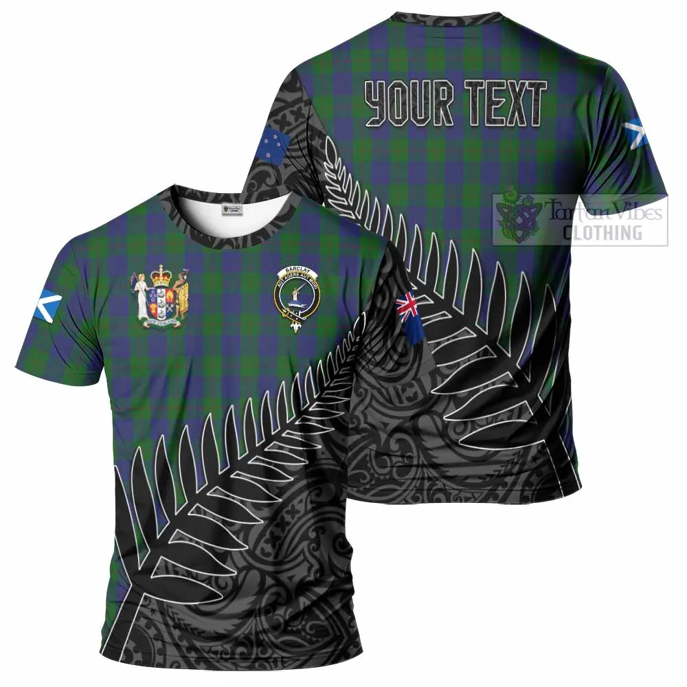 Barclay Crest Tartan T-Shirt with New Zealand Silver Fern Half Style