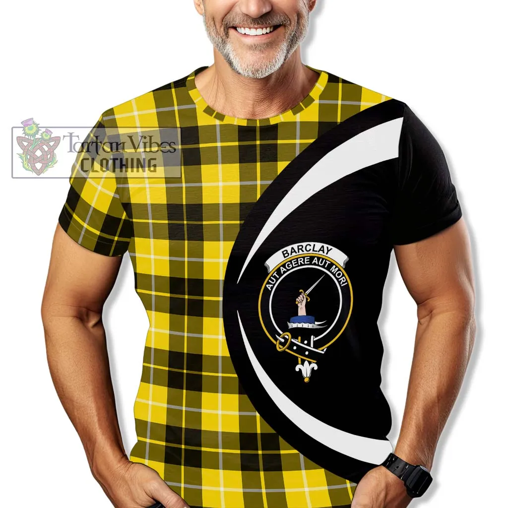 Barclay Dress Modern Tartan T-Shirt with Family Crest Circle Style