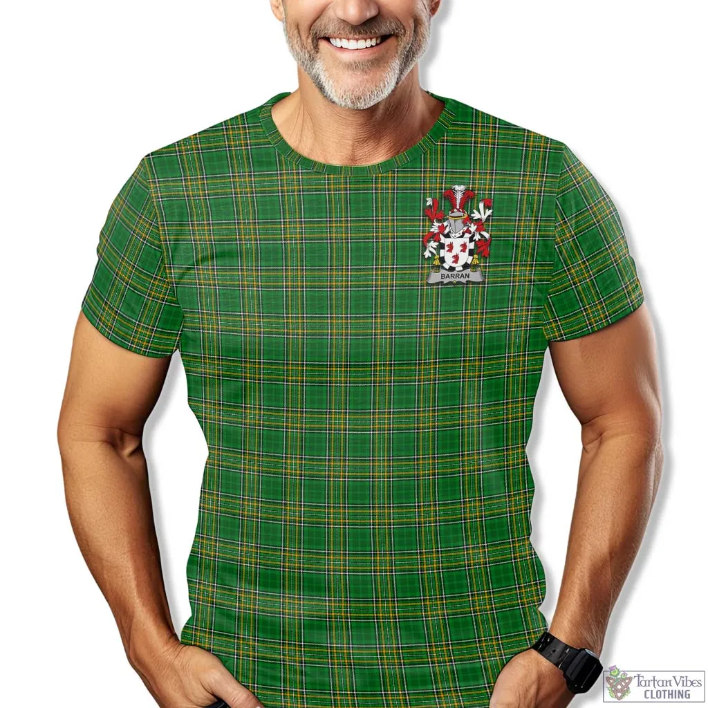 Barran Irish Clan Tartan T-Shirt with Family Seal