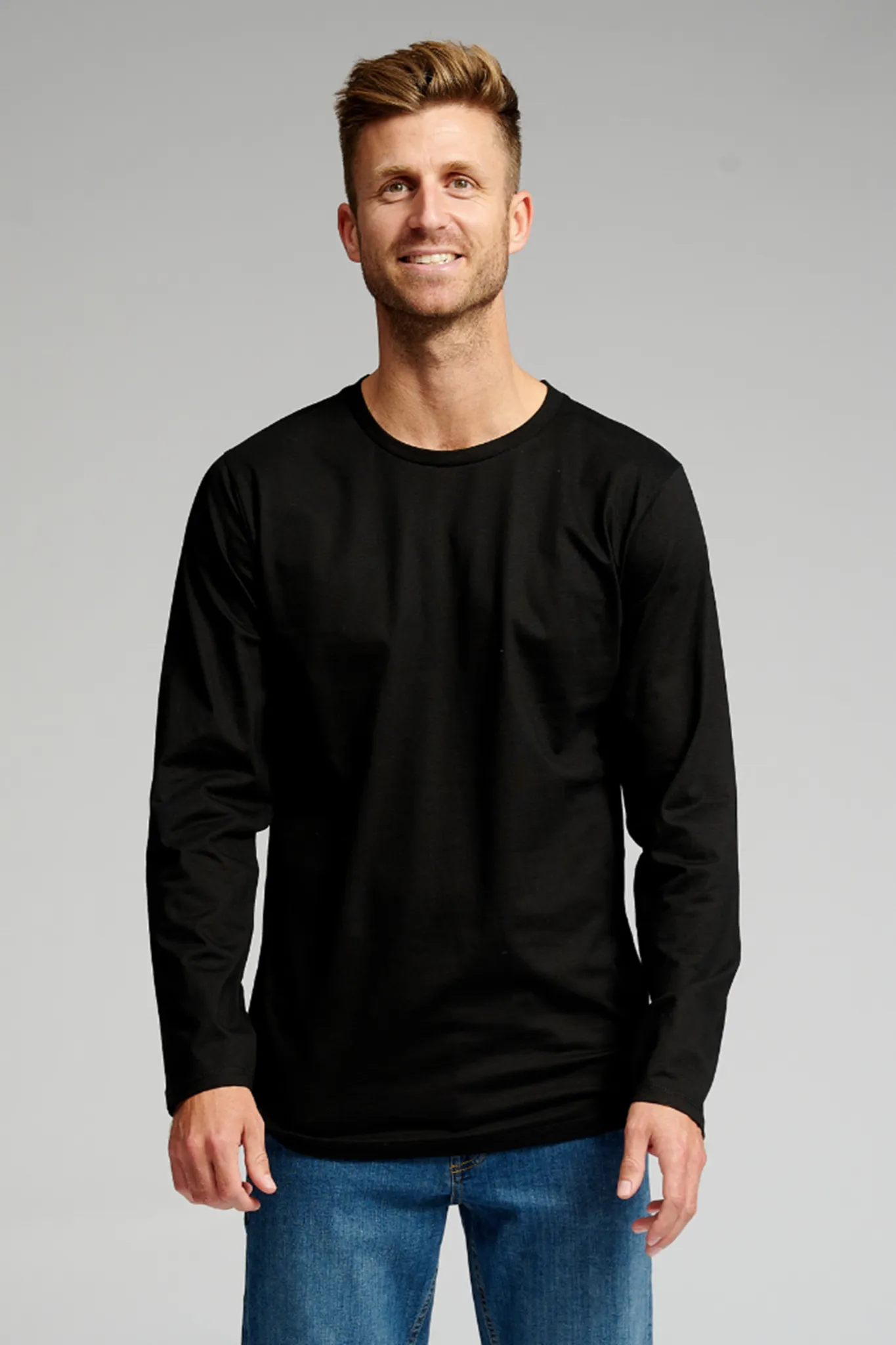 Basic Long-sleeved T-shirt - Black