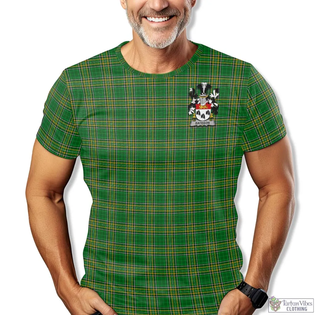 Bateson Irish Clan Tartan T-Shirt with Family Seal