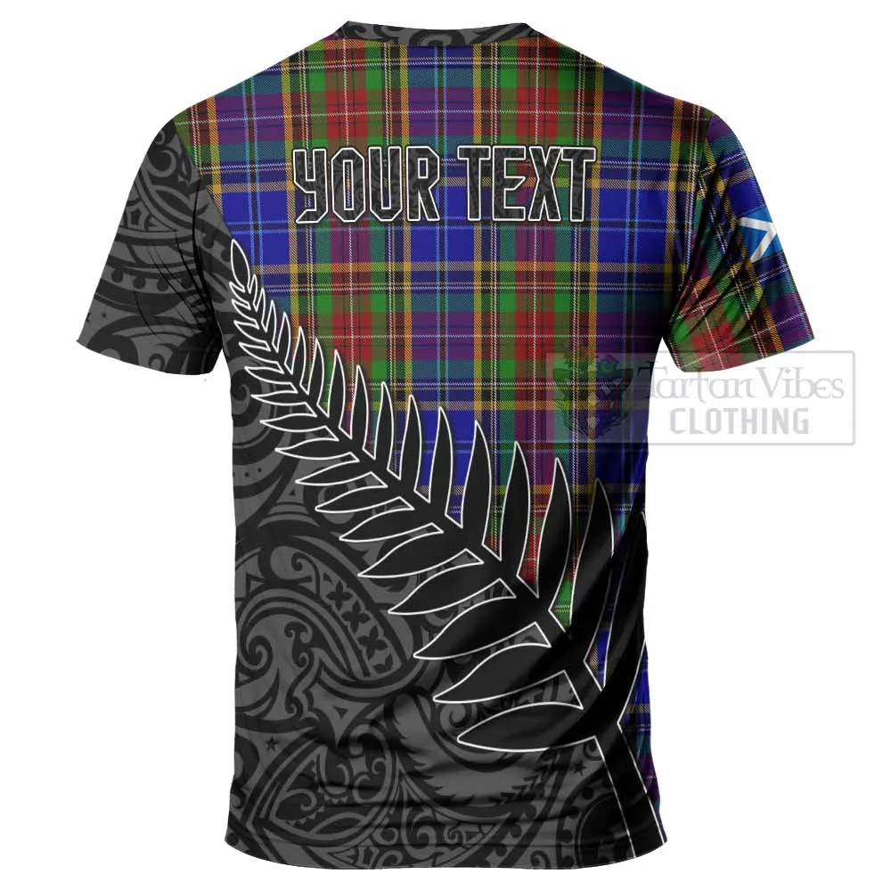 Beattie (Beatty) Crest Tartan T-Shirt with New Zealand Silver Fern Half Style