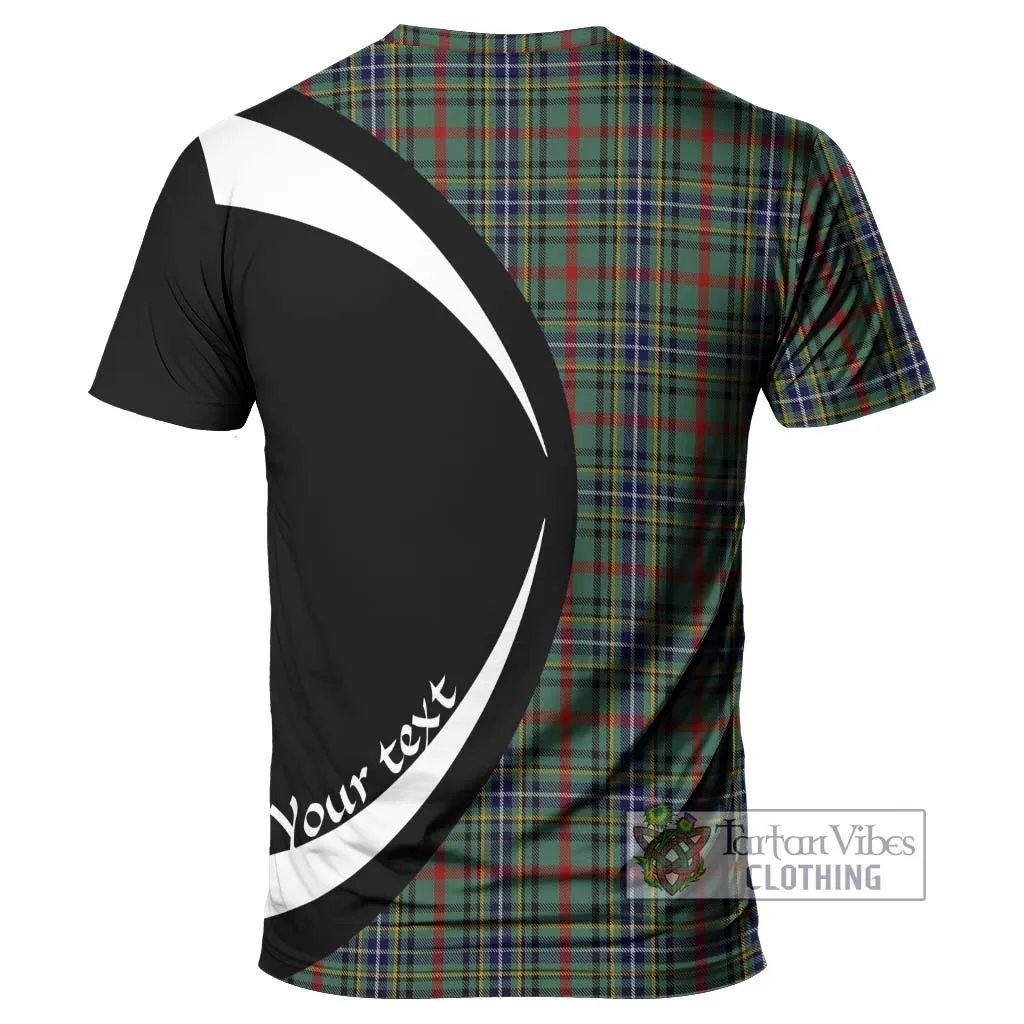 Bisset Tartan T-Shirt with Family Crest Circle Style