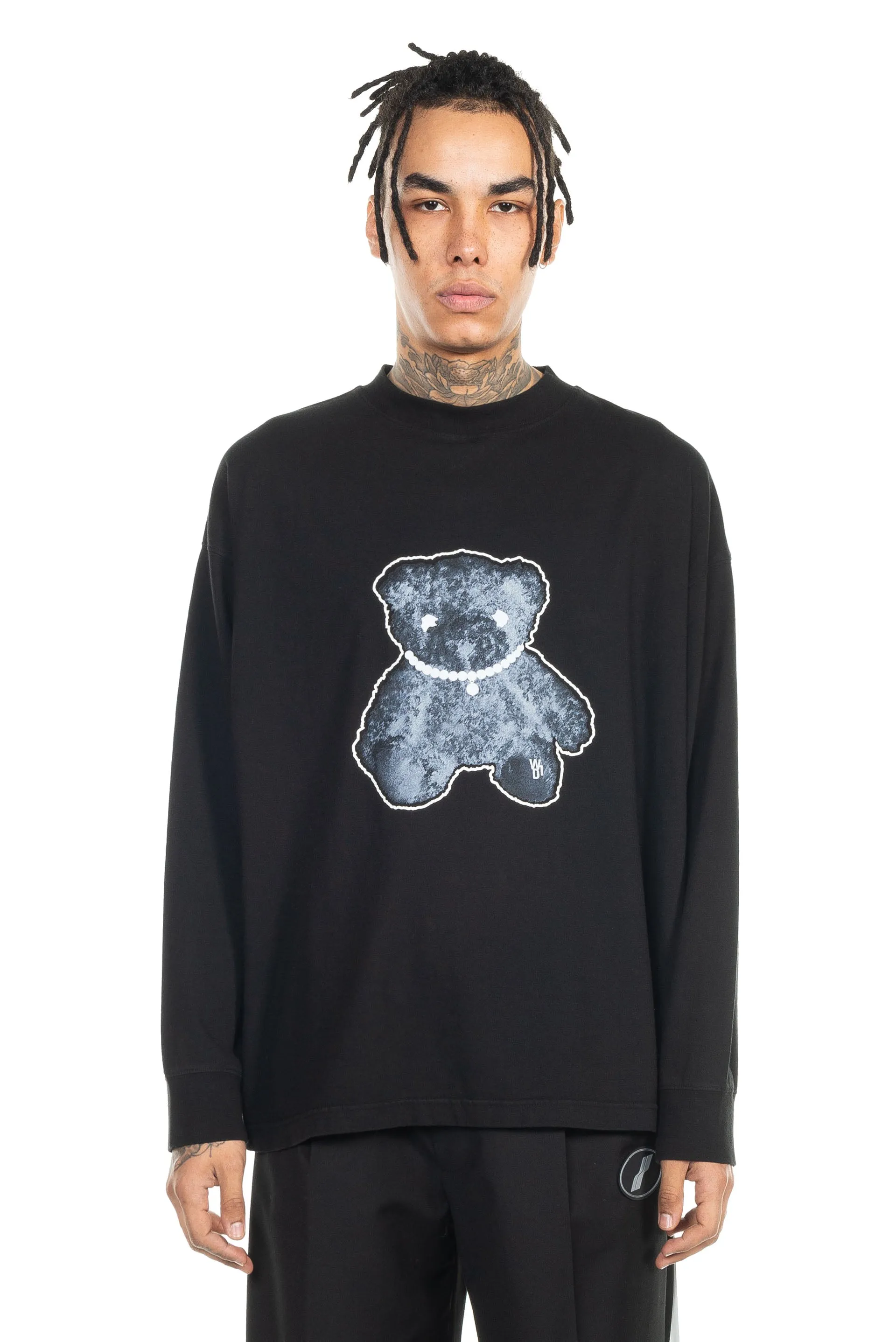 Black Glow in the Dark Teddy Long Sleeve T-shirt