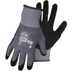 Boss 1UH78303X Seamless Knit Nylon Glove with Premium Nitrile Coated MicroSurface Grip on Palm & Fingers