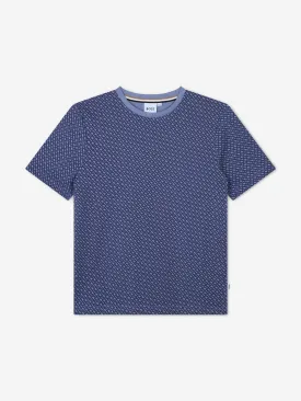 BOSS Boys Monogram Priint T-Shirt in Grey