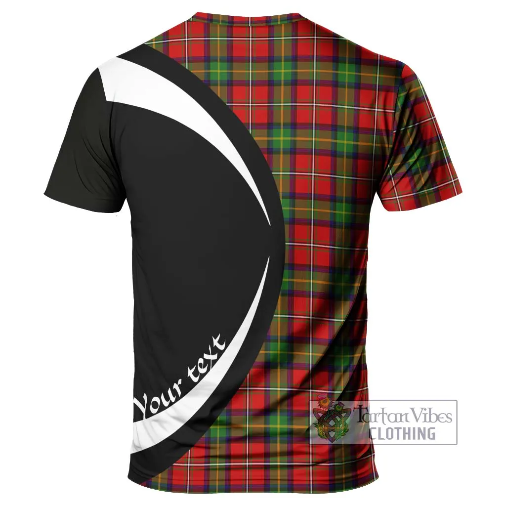 Boyd Tartan T-Shirt with Family Crest Circle Style