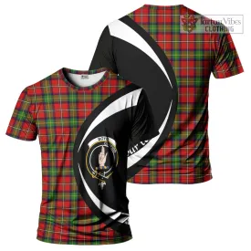 Boyd Tartan T-Shirt with Family Crest Circle Style