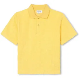 Boys Yellow Short Sleeve Towelling Polo