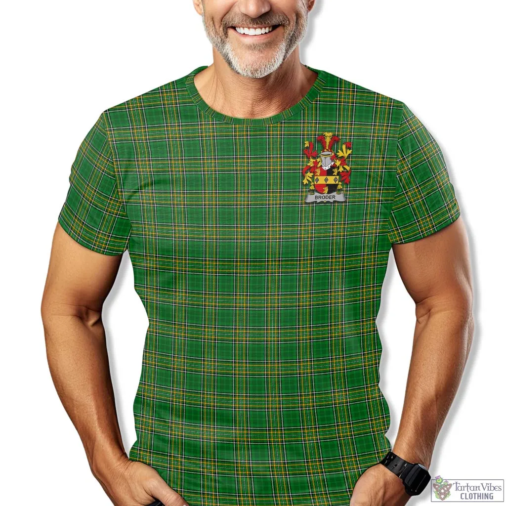 Broder Irish Clan Tartan T-Shirt with Family Seal