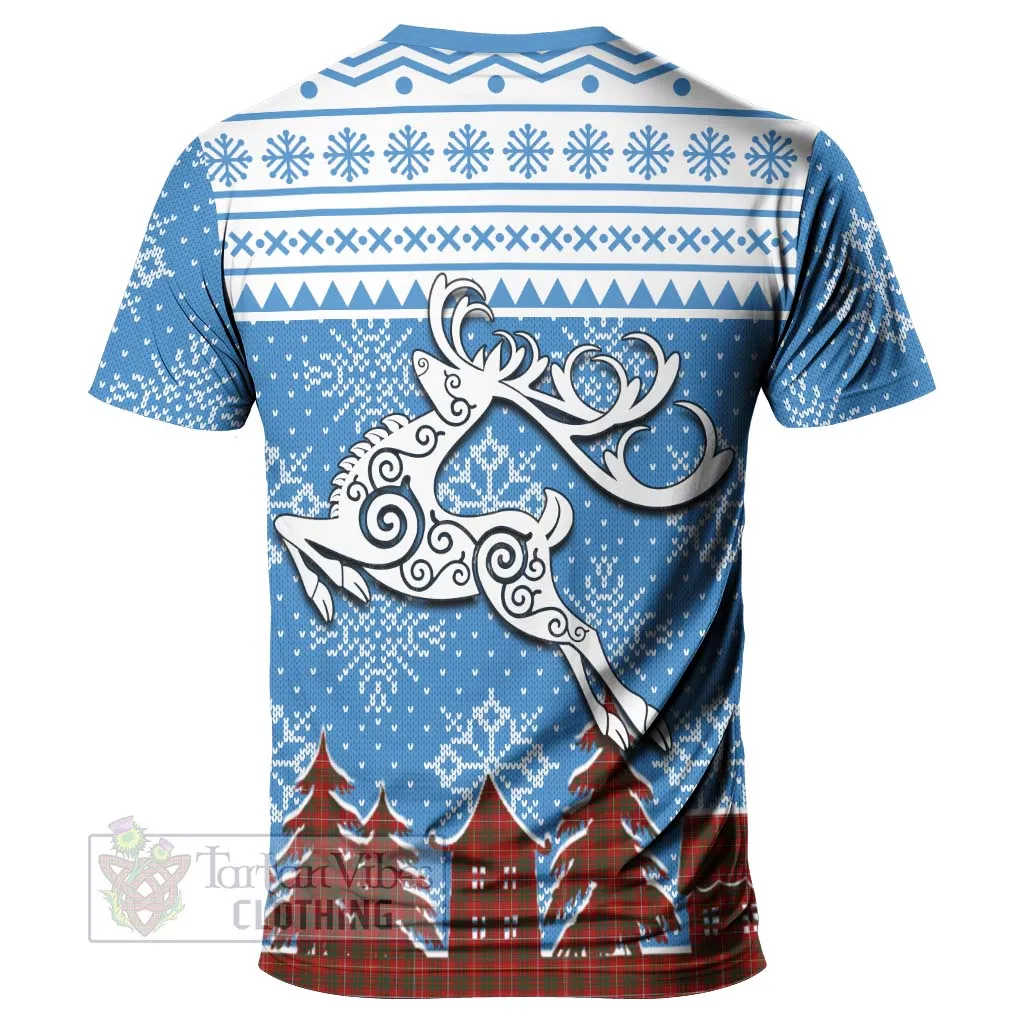 Bruce Clan Christmas T-Shirt Celtic Reindeer Style