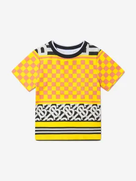 Burberry Boys Cotton Jersey Monogram Patterned T-Shirt