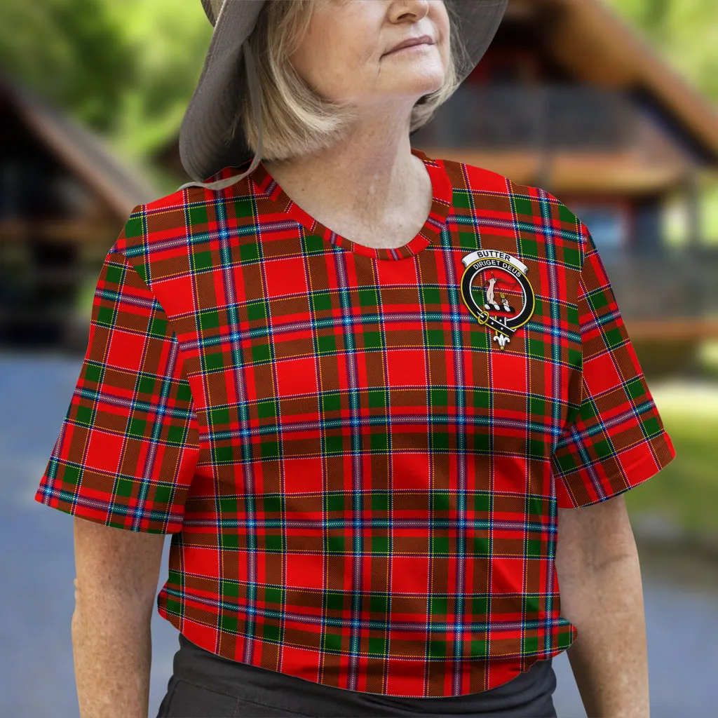 Butter Tartan T-Shirt with Family Crest