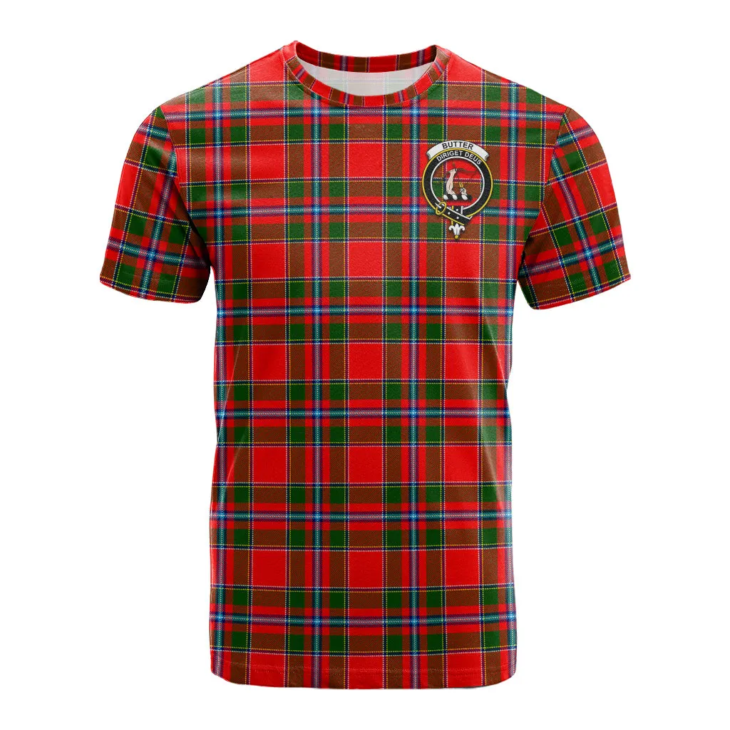 Butter Tartan T-Shirt with Family Crest