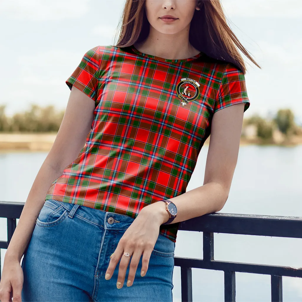 Butter Tartan T-Shirt with Family Crest