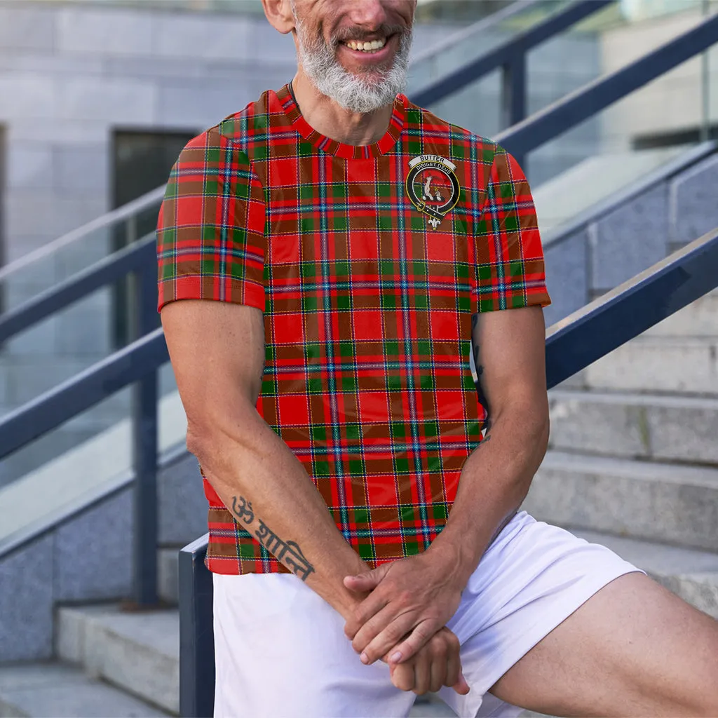 Butter Tartan T-Shirt with Family Crest