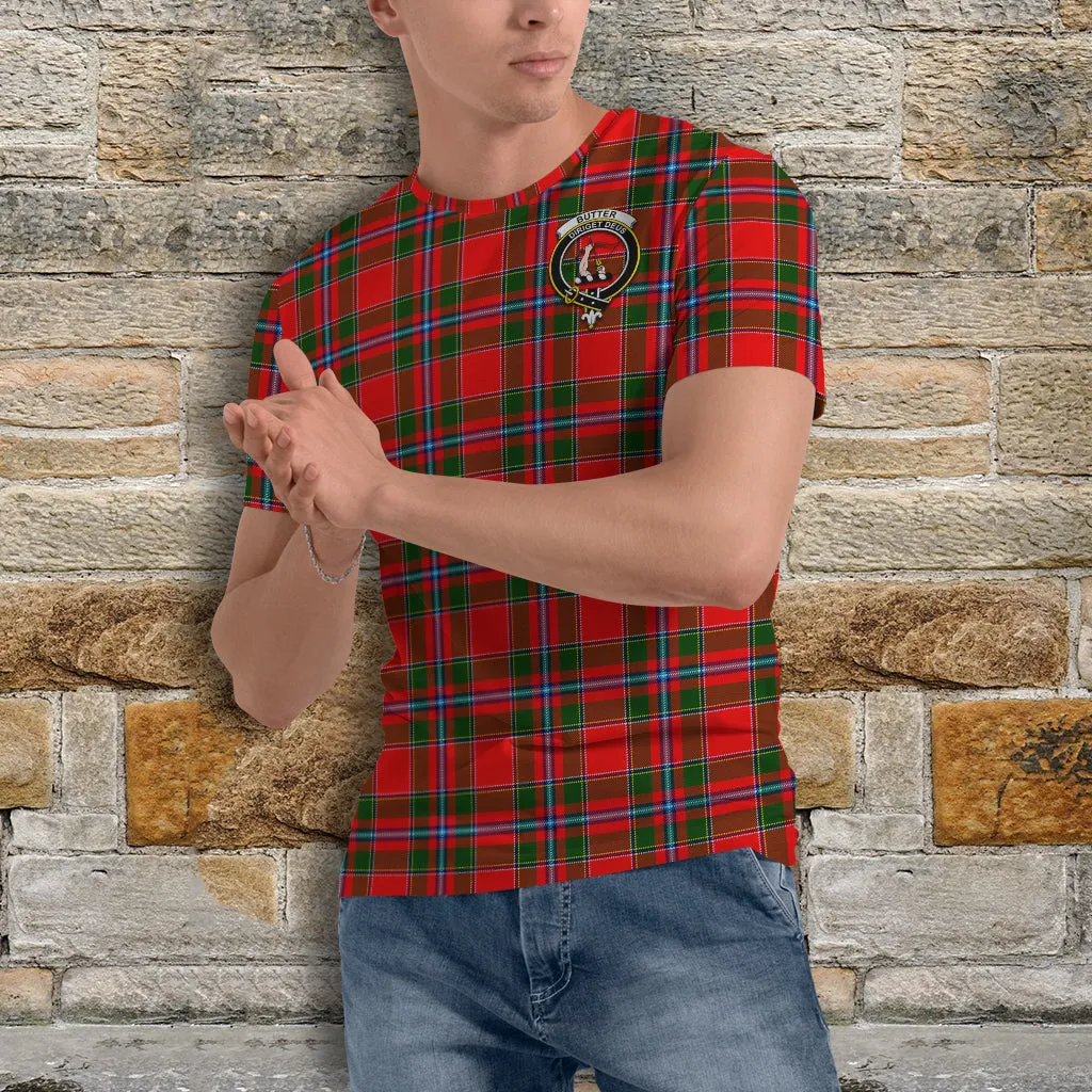 Butter Tartan T-Shirt with Family Crest