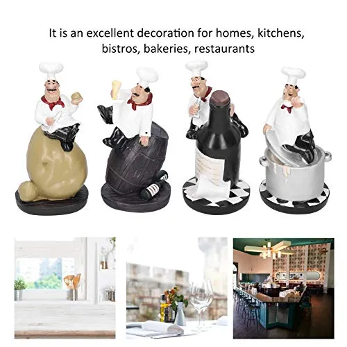 Chef Statue, Beautiful Durable Handmade Home Ornaments, Practical for Decoration Restaurant Home Ornaments