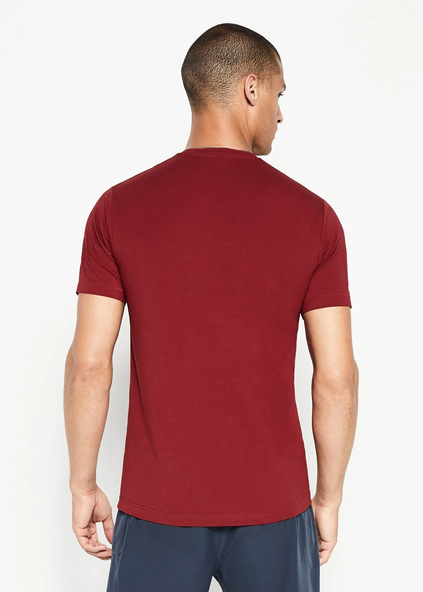 Cotton Stretch T-Shirt | Claret