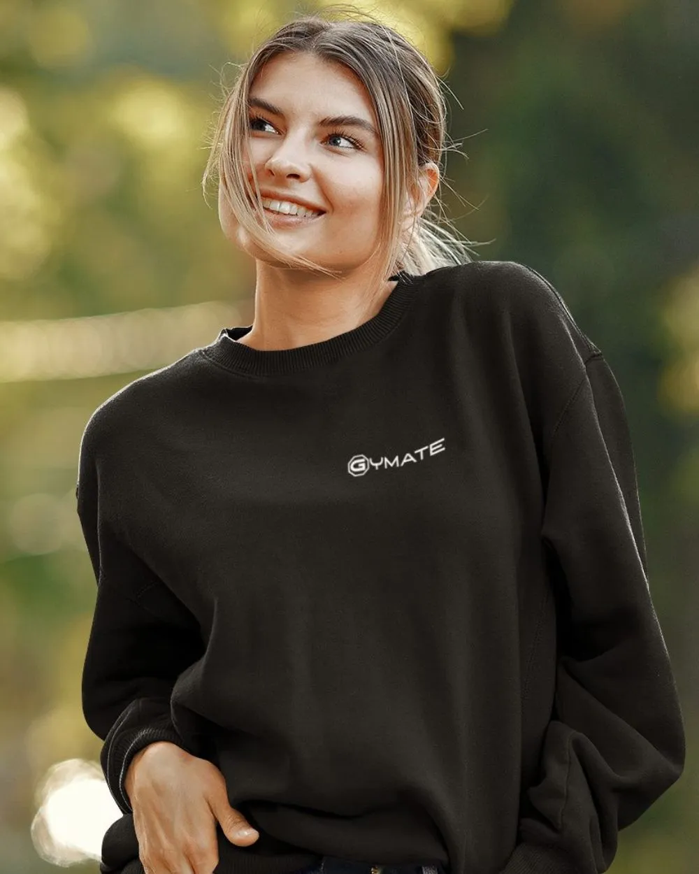 Designer Womens Sweatshirts Gymate Logo [chest]