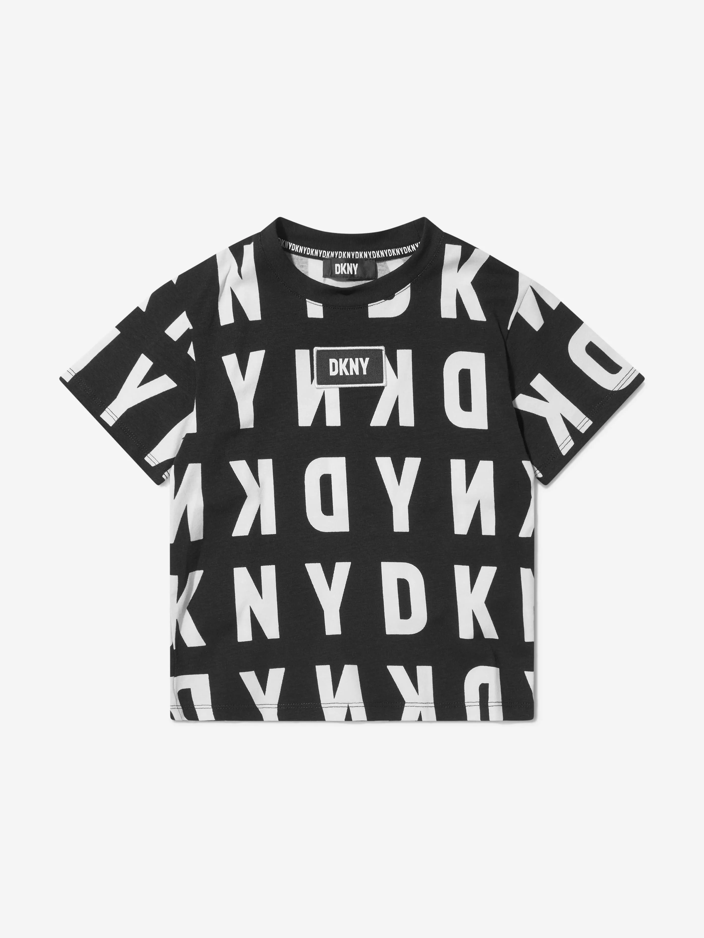 DKNY Boys All Over Logo Print T-Shirt