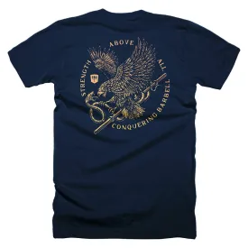 Eagle Vs Snake - on Navy Tee