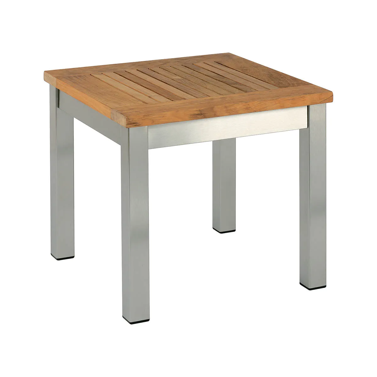 Equinox Square Side Table - Teak Top