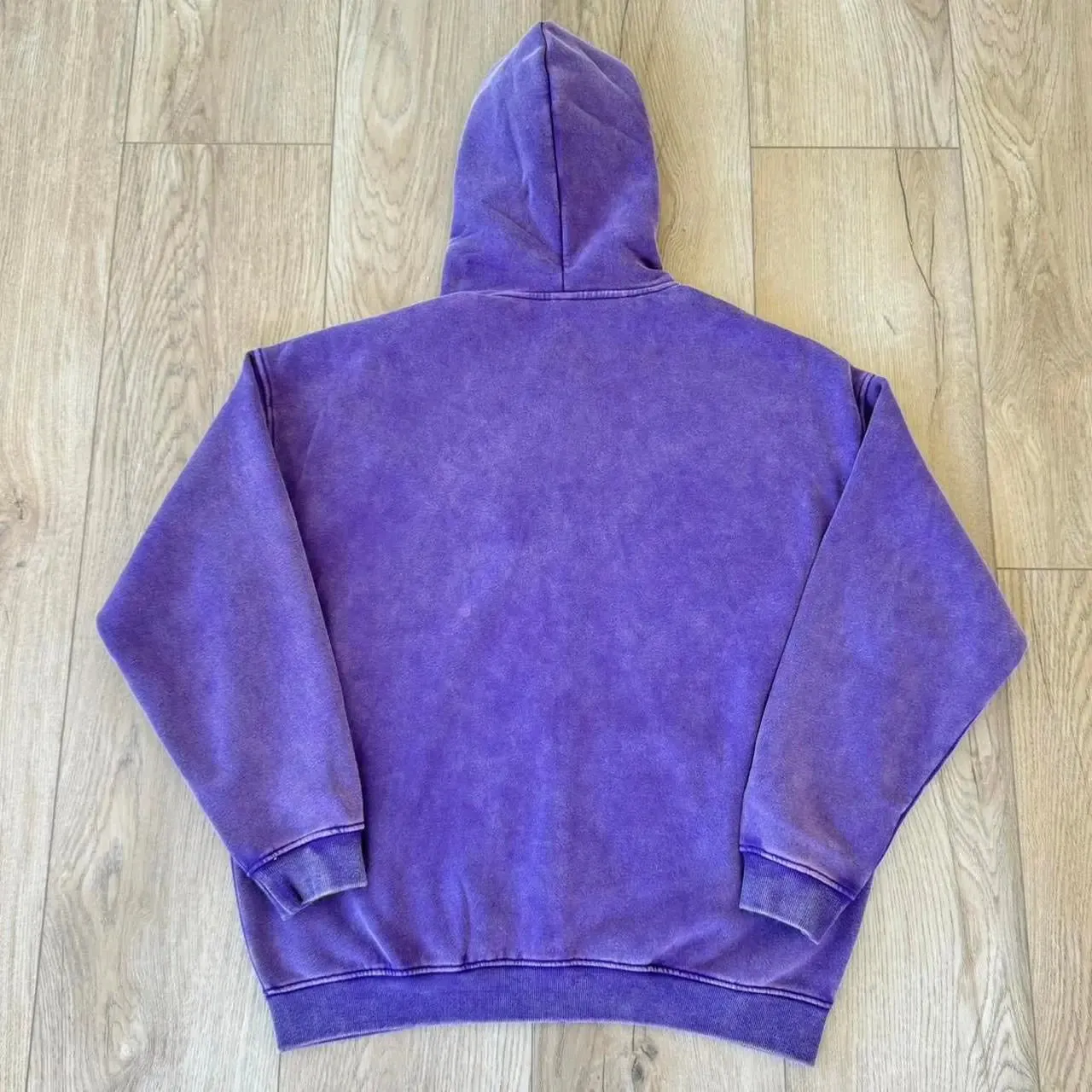 Faded Purple Double Zip Up Hoodie